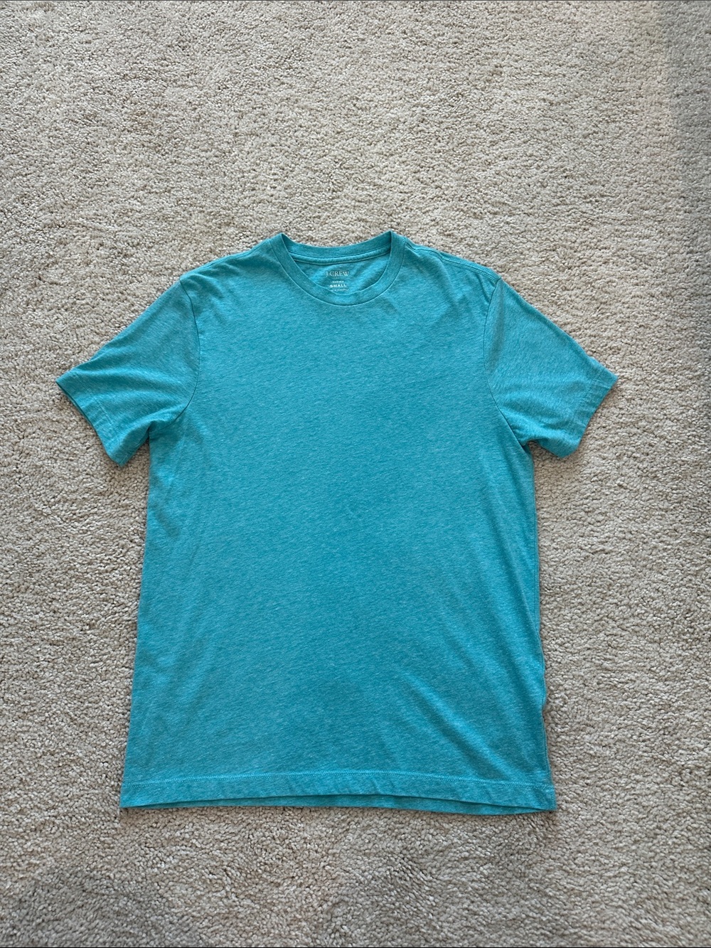 J. Crew Men's Short Sleeve Crewneck Tee in Teal